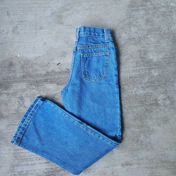 Vintage Faded Flory Galaxy Flare Jeans Sz 8 - Picture 2 of 4